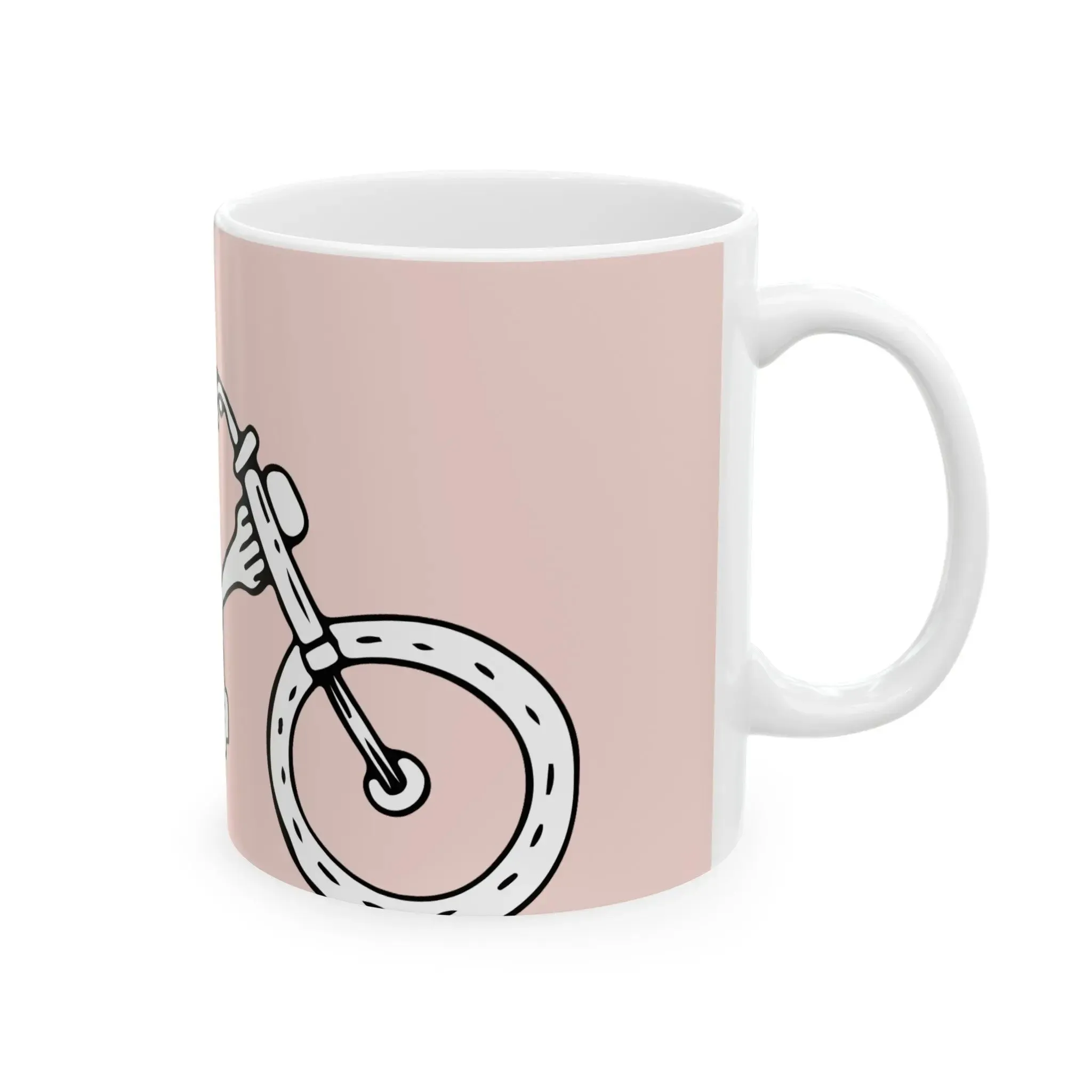 Mug, Ghost Ryder Ceramic (11oz, 15oz) (Complementary Pink)
